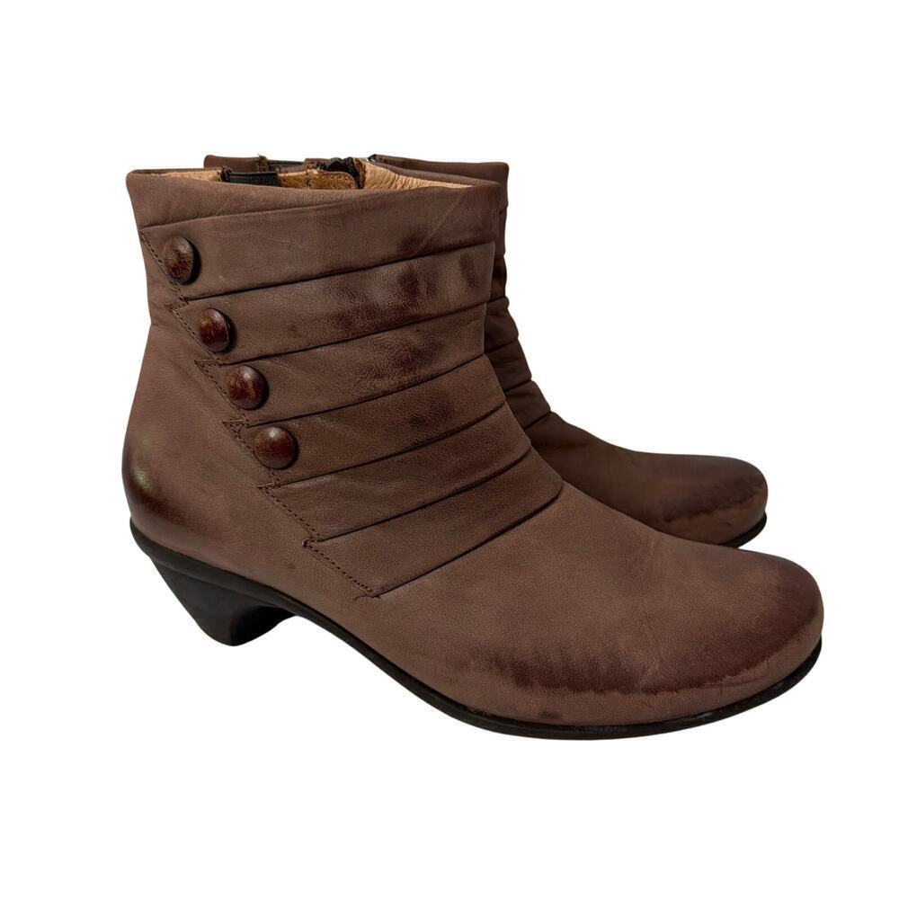 Naot Legend Ankle Boots Womens 10 Brown Leather Boho